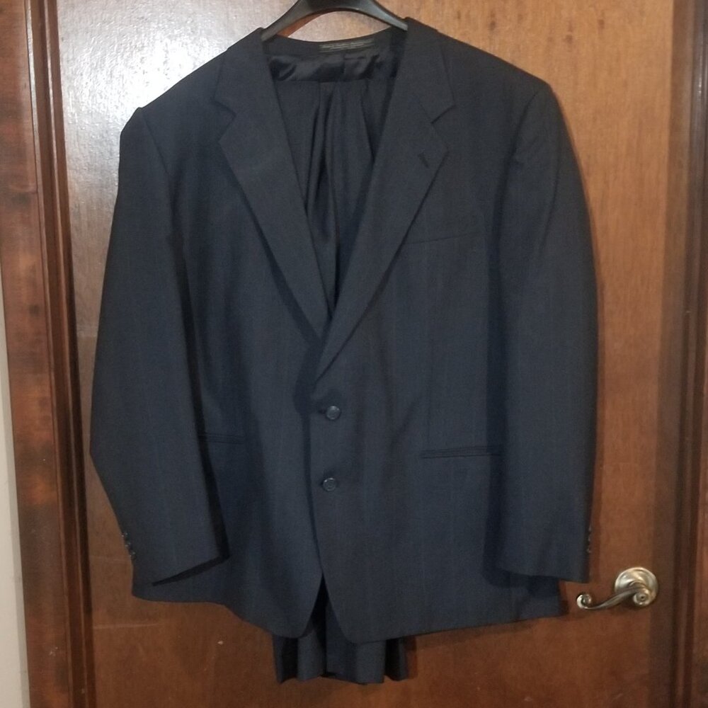 Dario di Napoli striped suit, 52L coat, 48L pants